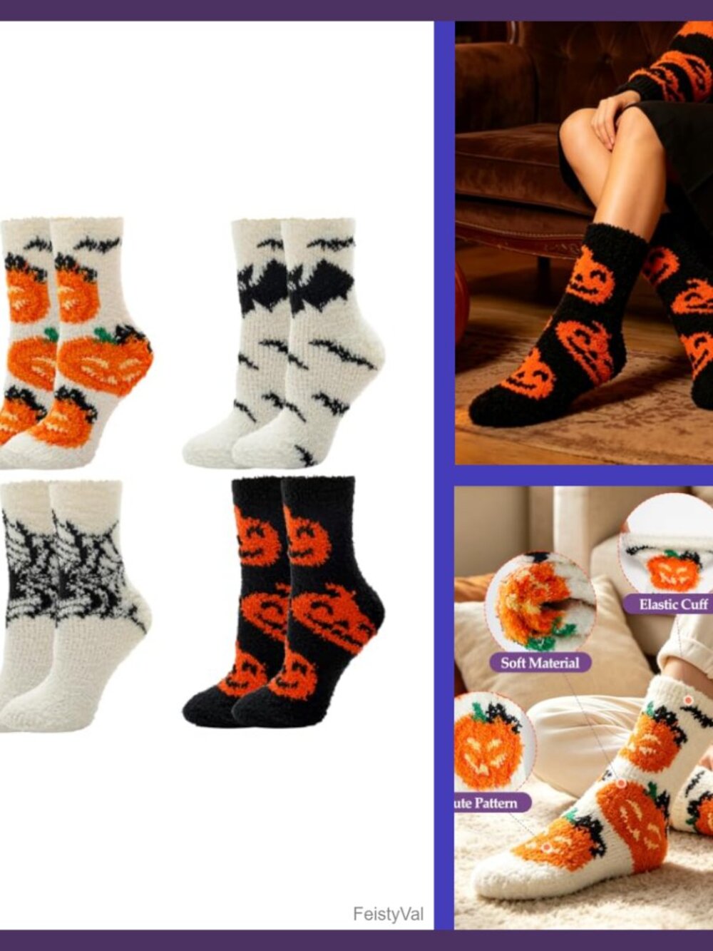 BONANGEL Fuzzy Winter Warm Fuzzy Slipper Socks for Women